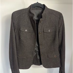 THEORY WOOL SAFARI BLAZER